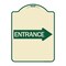 Signmission Right Arrow Entrance Heavy-Gauge Aluminum Architectural Sign, 24" H, TG-1824-24234 A-DES-TG-1824-24234 - alternate 1